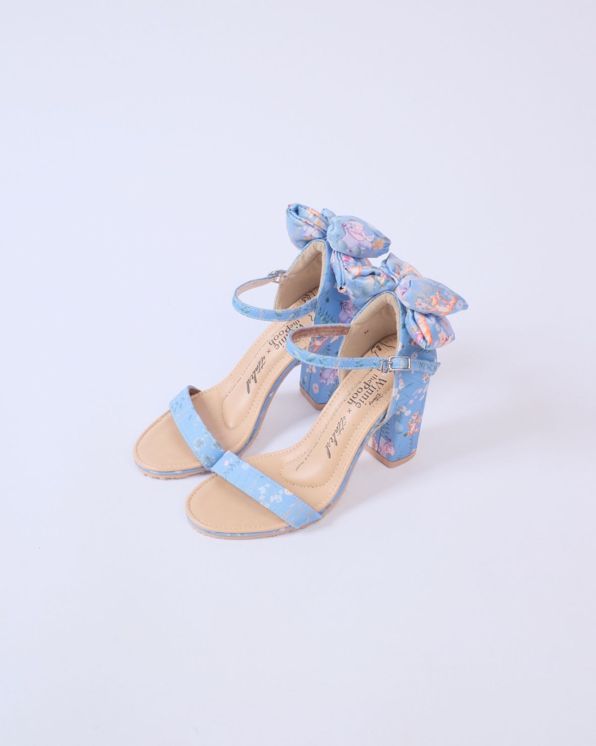 Meadow Garden Block Heels 90mm Strap Sky