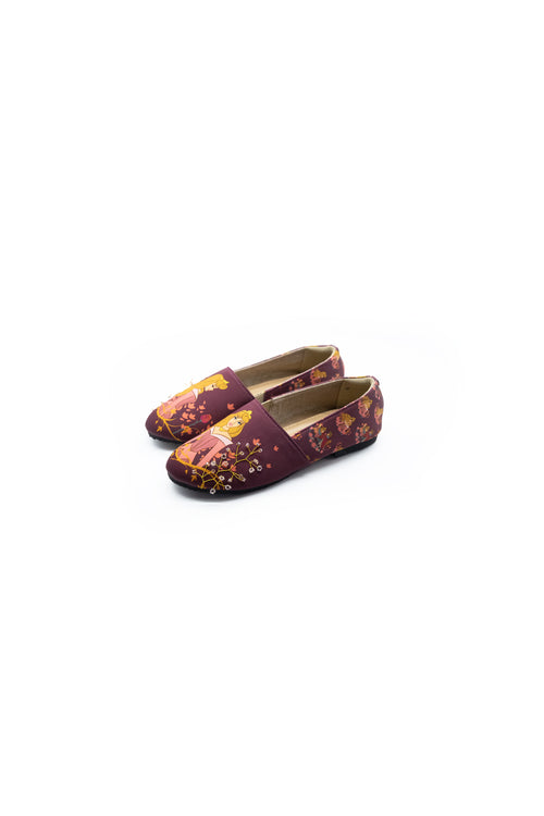 Disney Princess Aurora | Ittaherl - Once Upon A Dream Slip On Round Burgundy