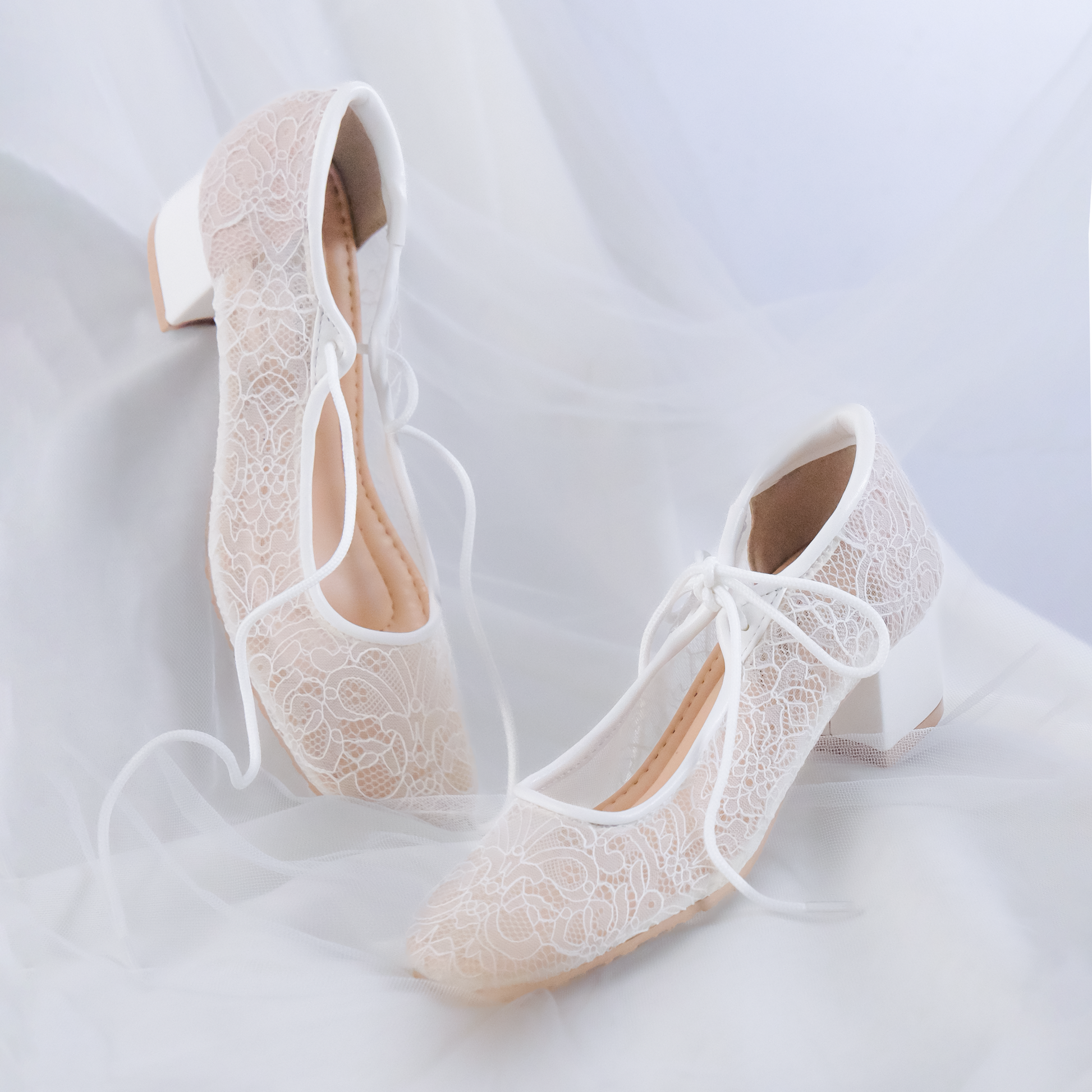Maurel Square Toe 40mm Blockheels Cloud