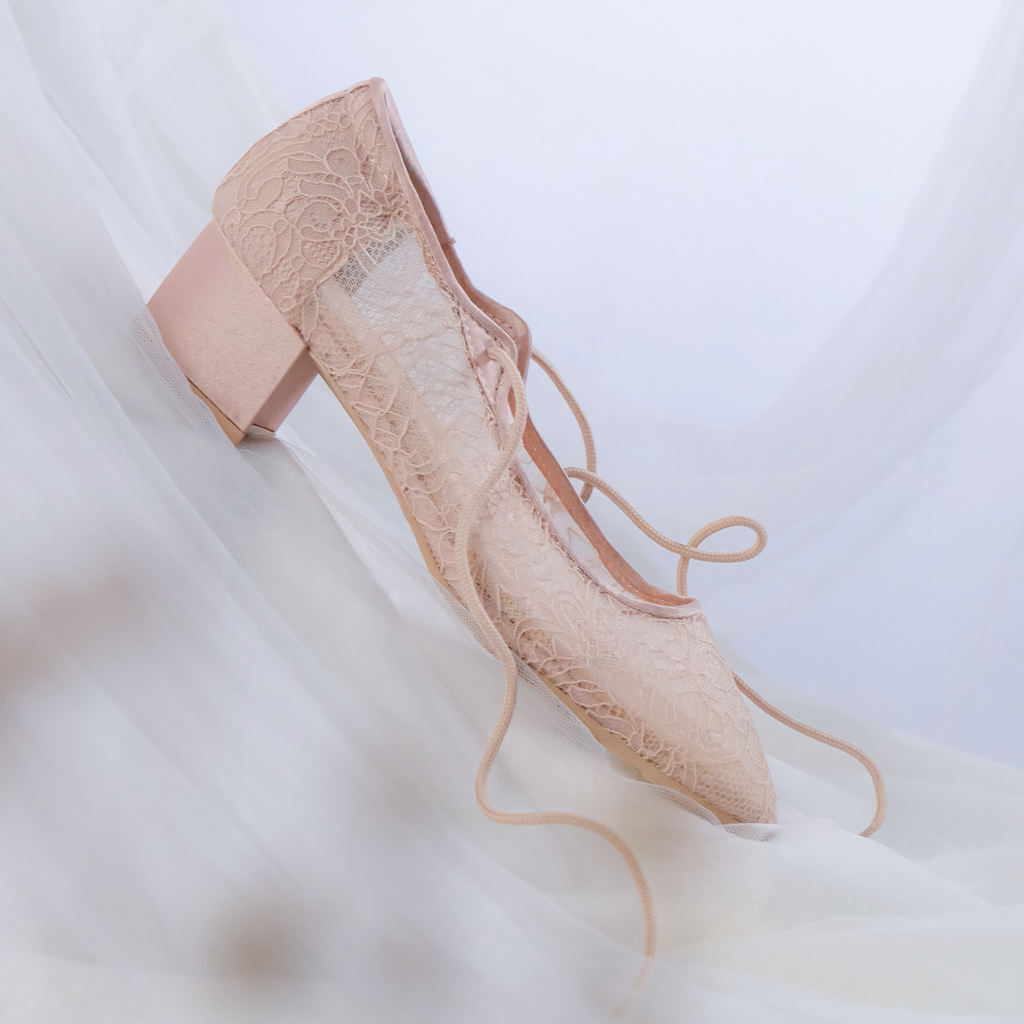 Maurel Square Toe 40mm Blockheels Sand