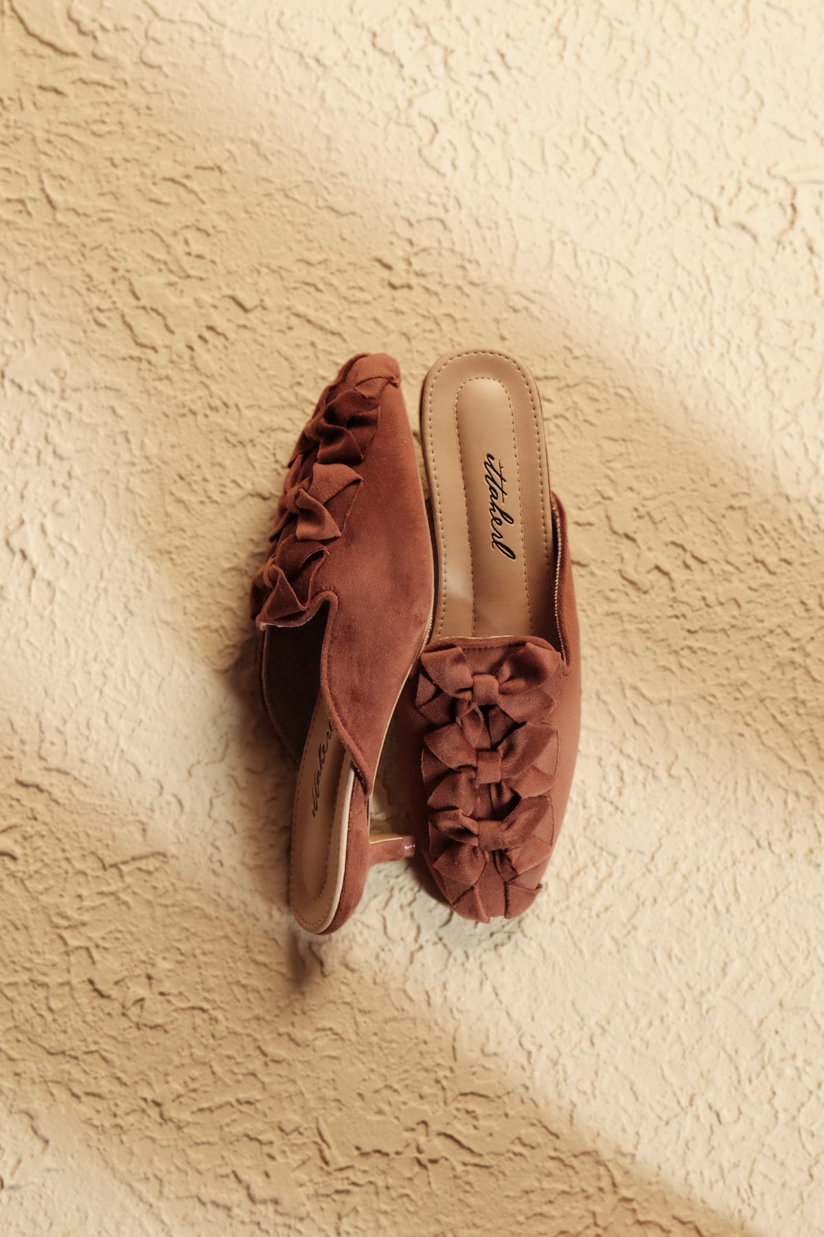 Ittaherl Kirana Slipper Thin Heels 40mm Cinnamon
