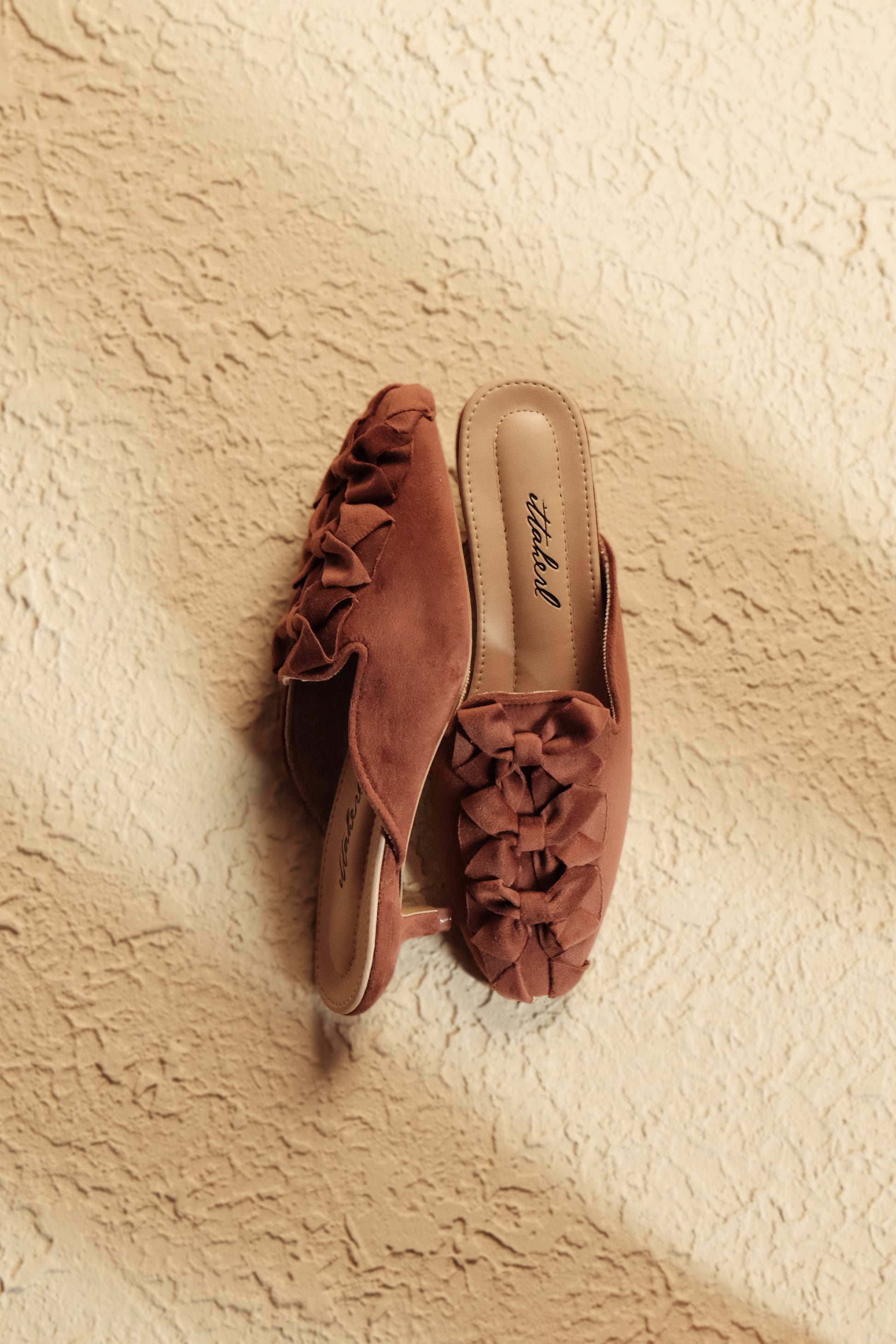 Ittaherl Kirana Slipper Thin Heels 40mm Cinnamon