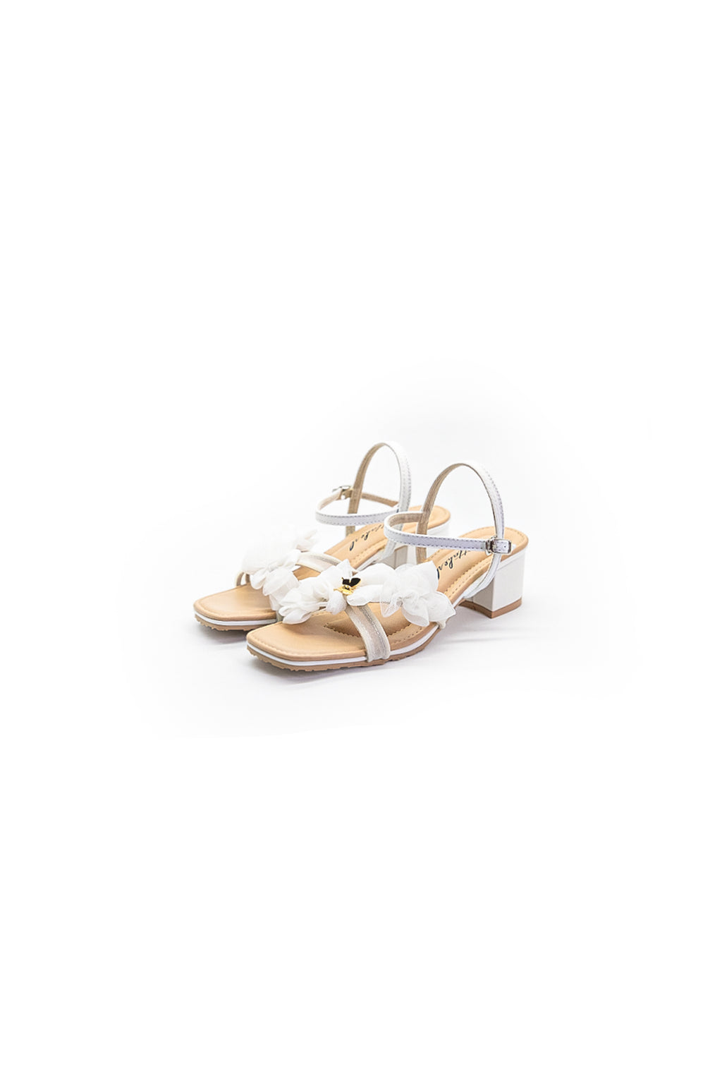 Ittaherl Hariette Block Heels x Strap 40mm Cloud