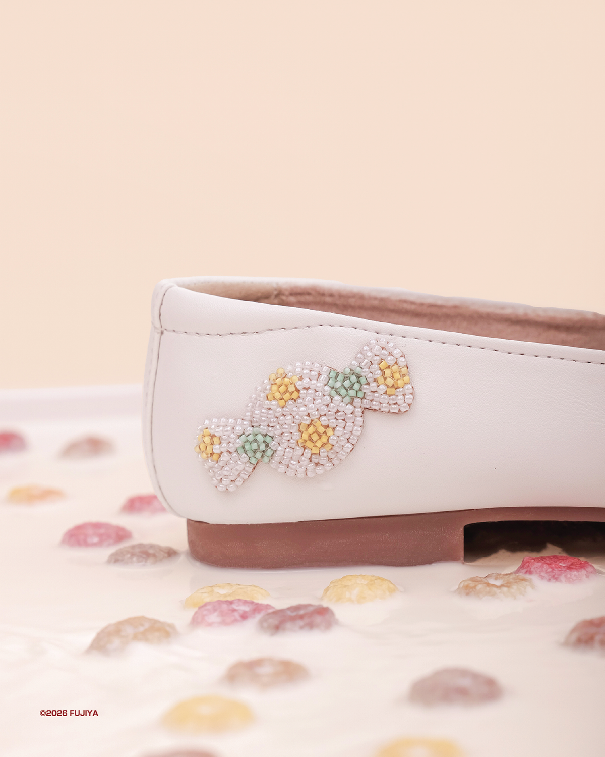 Peko & Poko x Ittaherl - Peko Summer Beaded Squaretoe Cloud