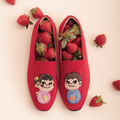 Peko & Poko x Ittaherl - Peko Summer Beaded Loafer Rouge