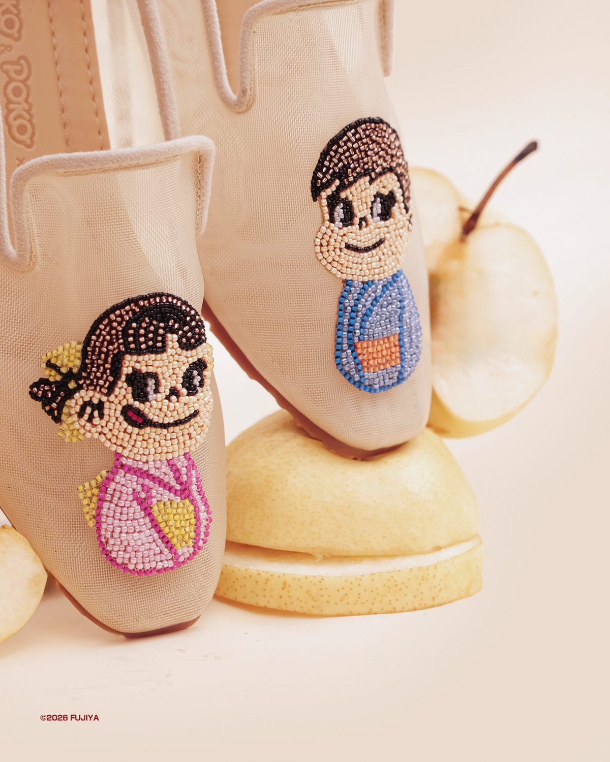 Peko & Poko x Ittaherl - Peko Summer Beaded Mesh Loafer