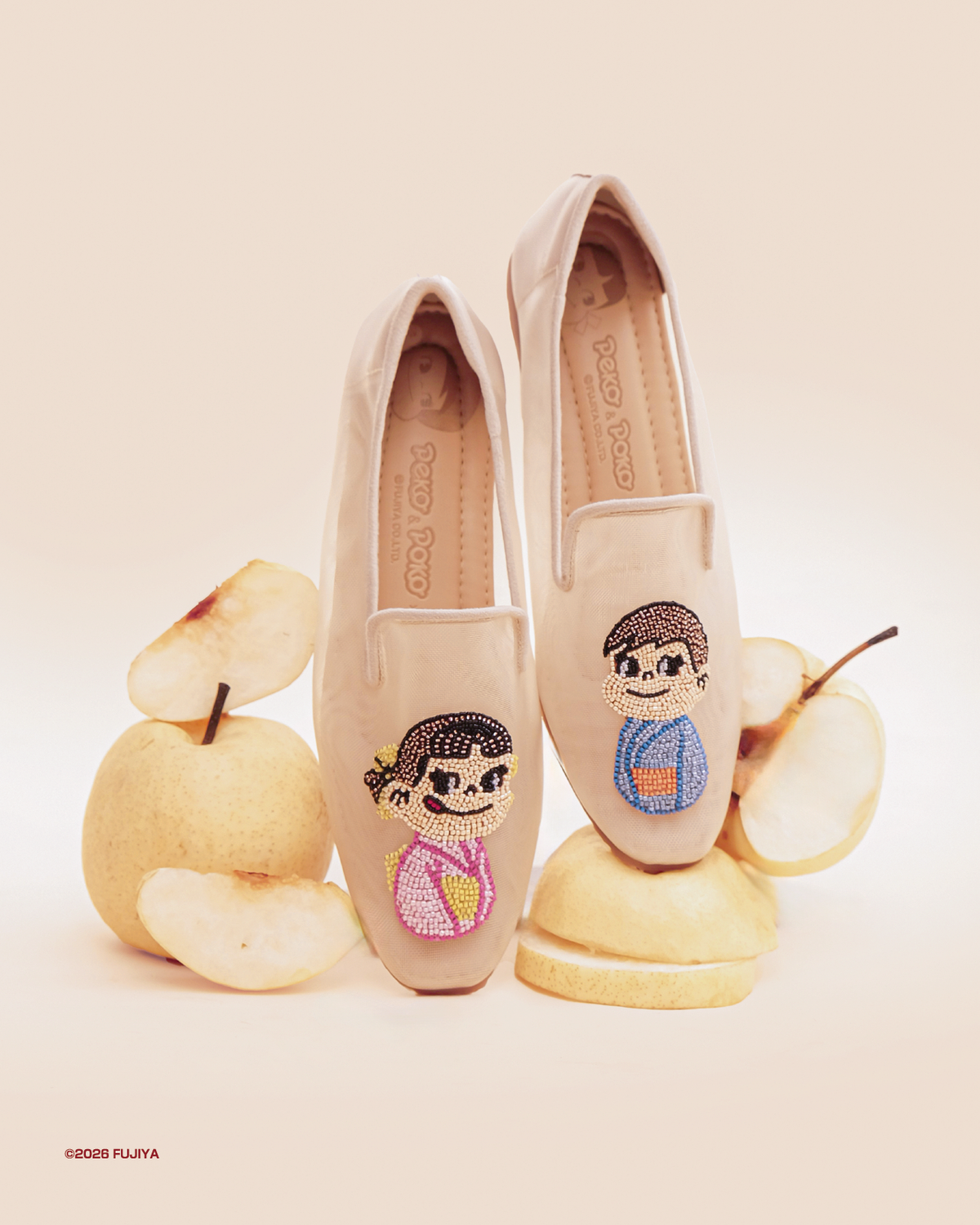Peko & Poko x Ittaherl - Peko Summer Beaded Mesh Loafer