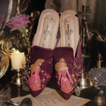 Disney Princess Aurora | Ittaherl - Once Upon A Dream Mules Pointy Burgundy