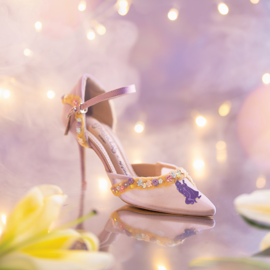 Disney Princess Rapunzel x Ittaherl - Tangled Slipper Thin Heels 90mm Lilac