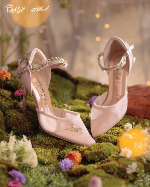 Disney TinkerBell | Ittaherl - Pixie Dust Slipper Thin Heels 60mm Blush