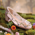 Disney TinkerBell | Ittaherl - Pixie Dust Squaretoe Block Heels 40mm Lilac