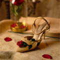 Disney Princess x Ittaherl - Belle 40mm Pointy Heels Honey