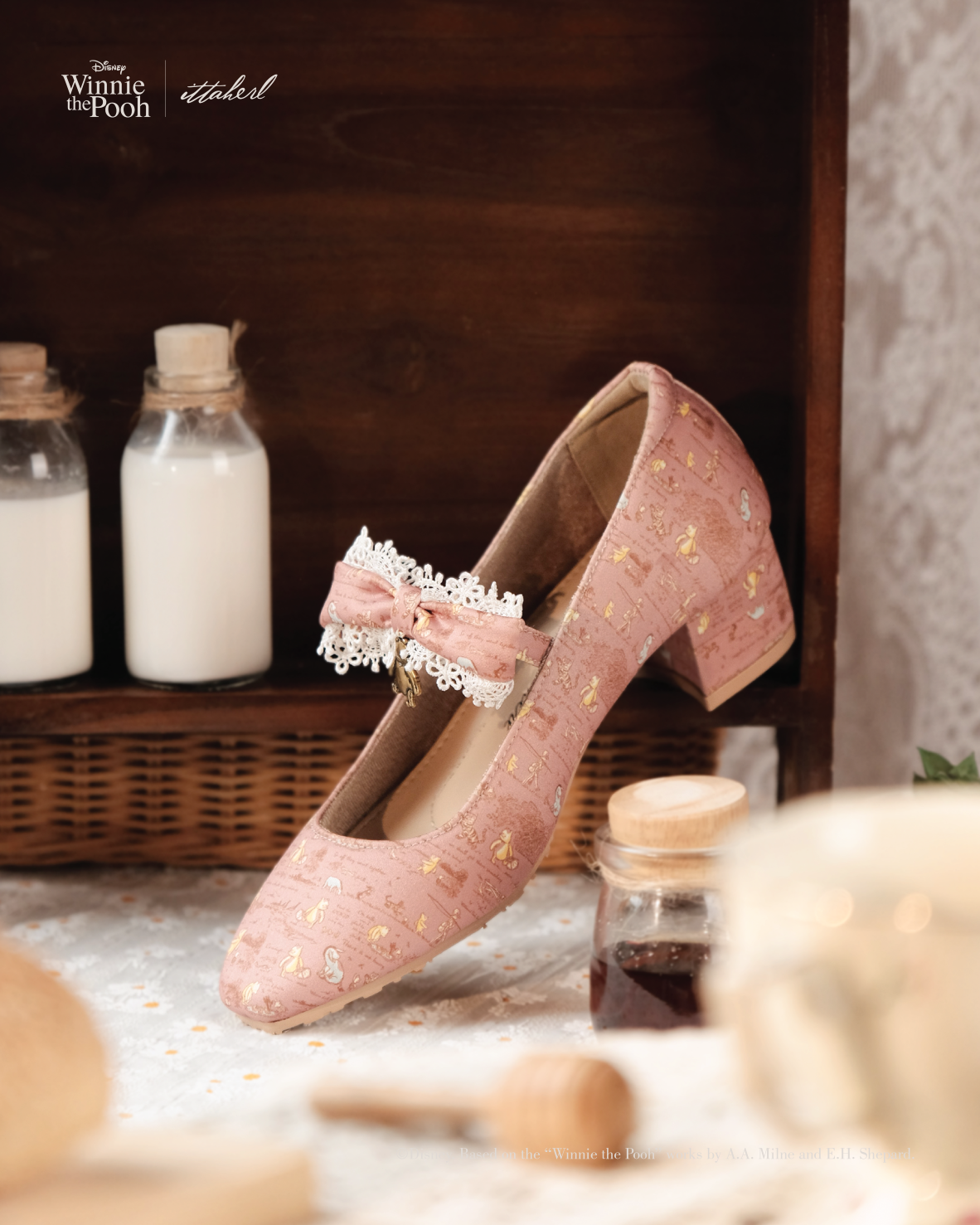 Honey Time Blockheels 40mm Blush