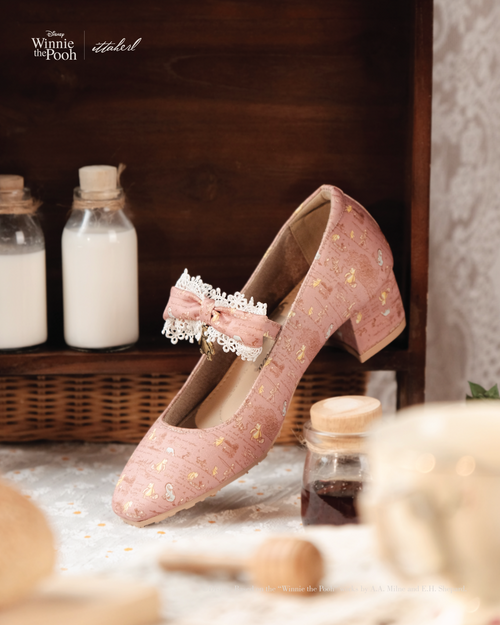 Honey Time Blockheels 40mm Blush