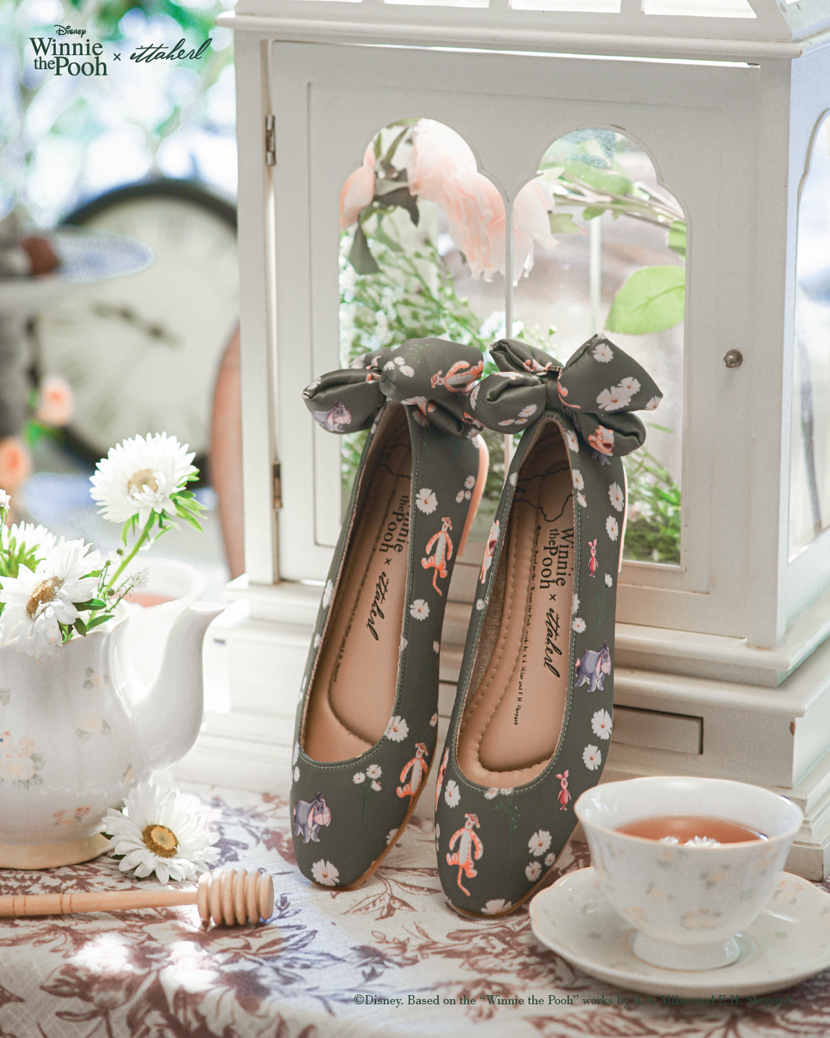 Meadow Garden Square Toe Olive