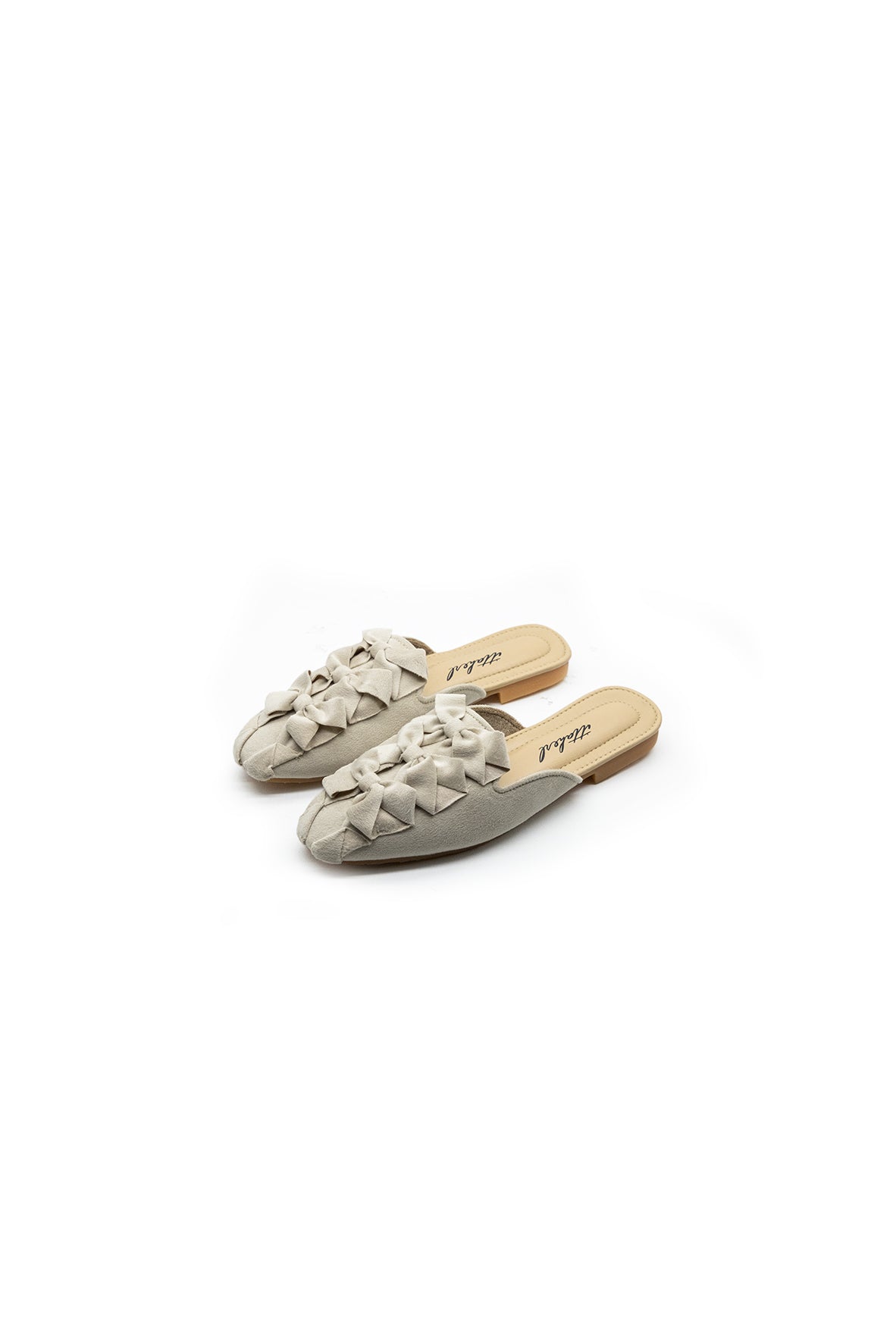 Ittaherl Kirana Mules Square Toe Latte