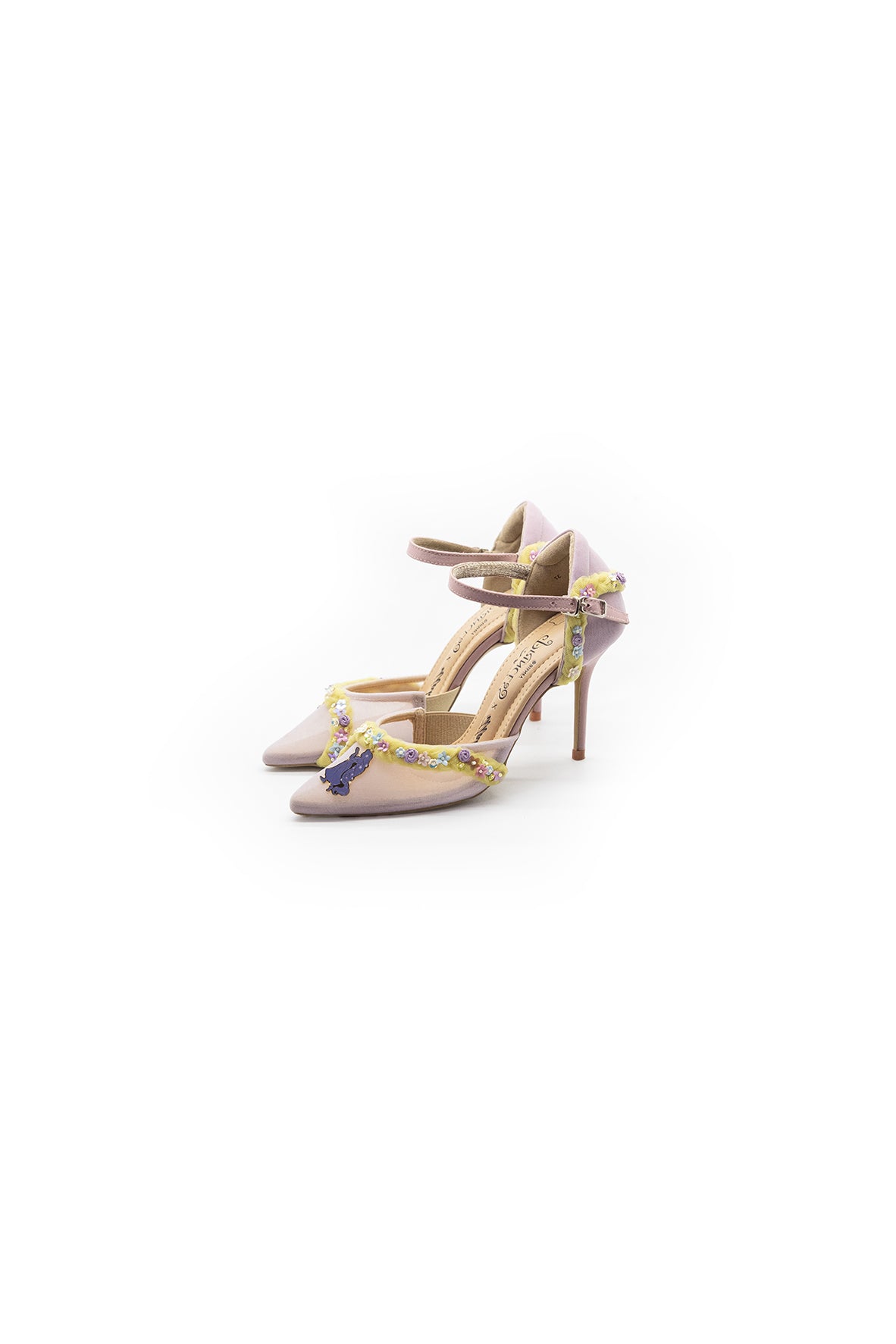 Tangled Slipper Thin Heels 90mm Lilac