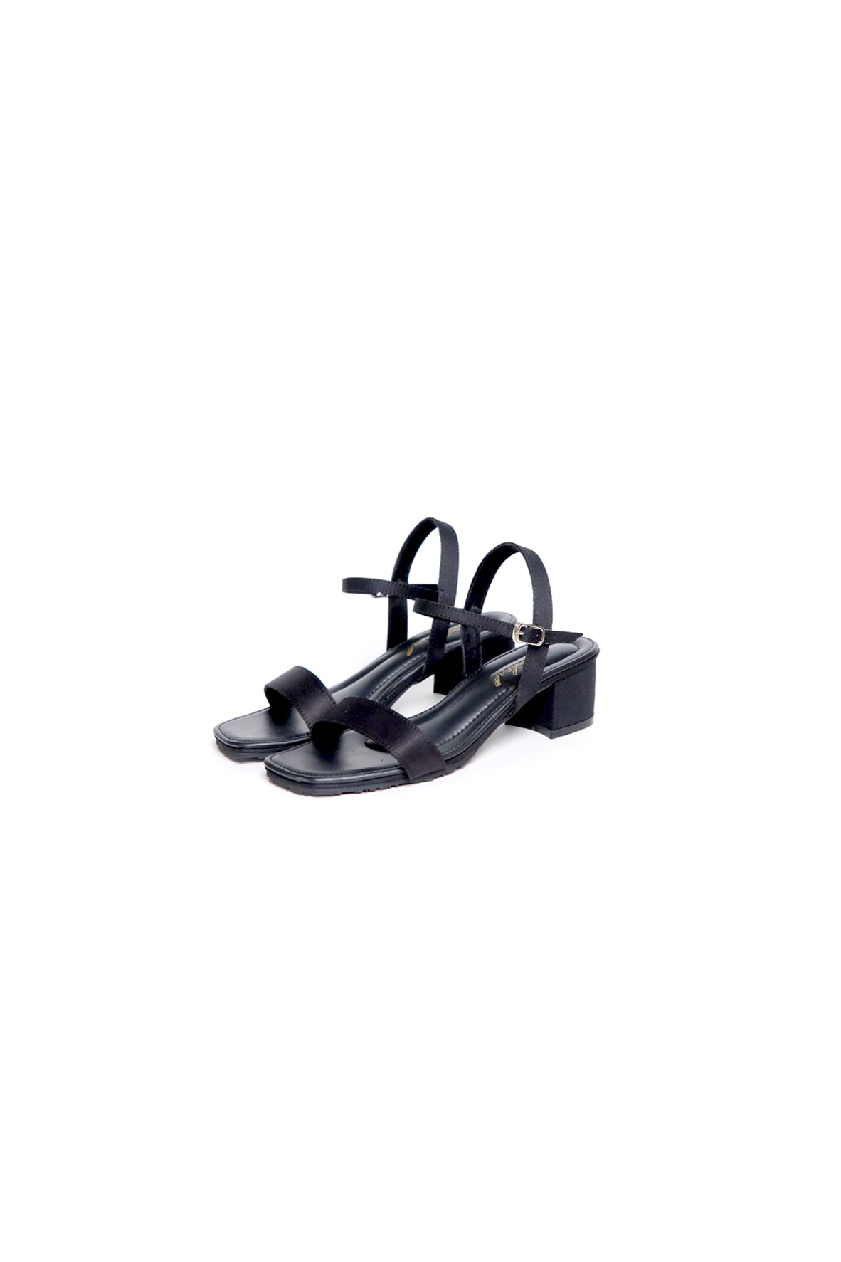 Riana Block Heels Strap 40mm Ink