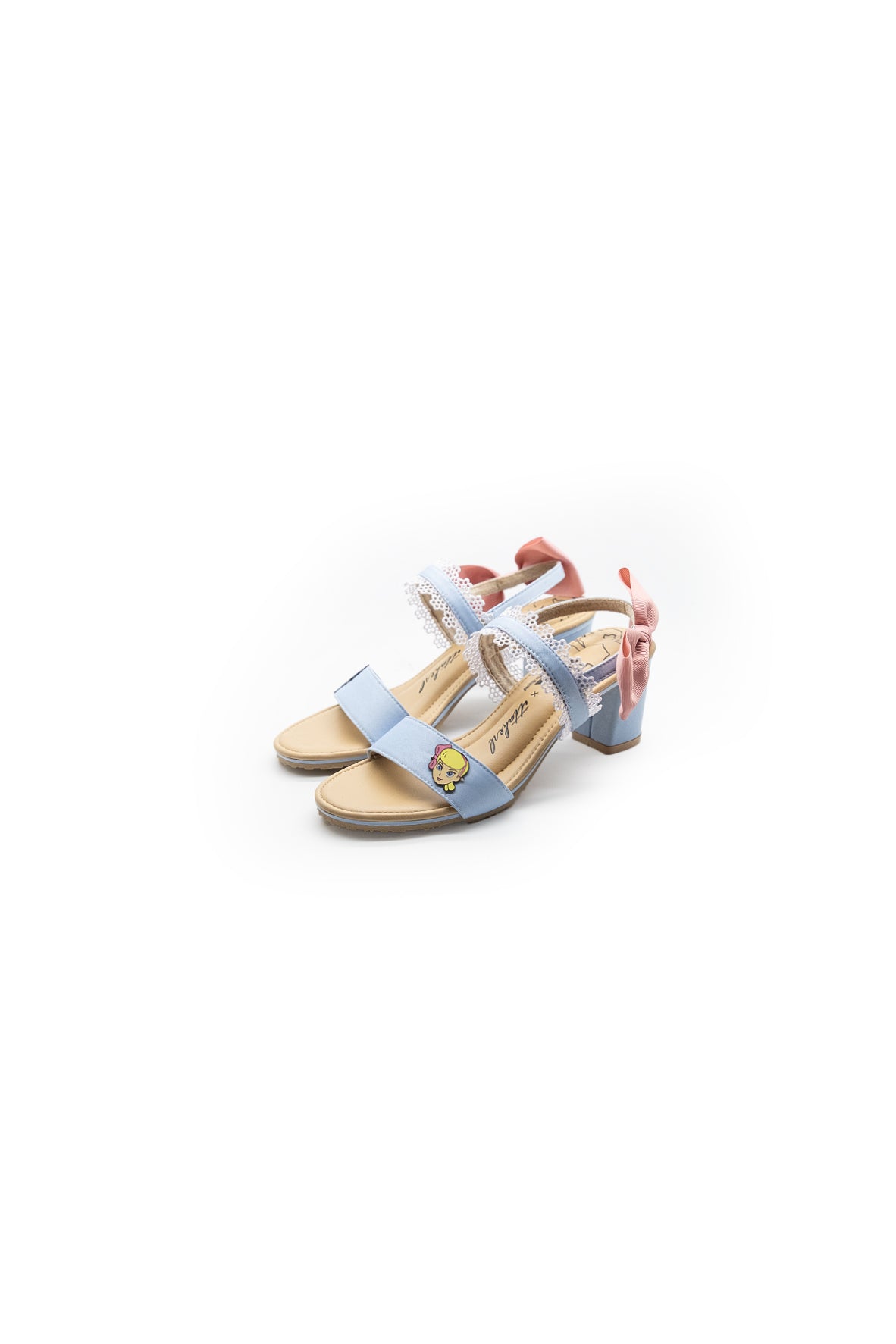 Rescue Mission Strap Blockheels 60mm Sky