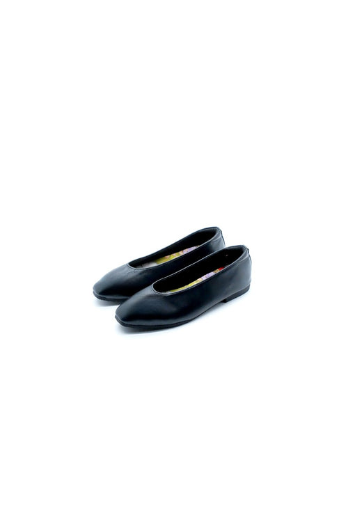 Seraphina Genuine Leather Square Toe Ink