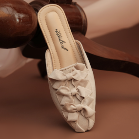 Kirana Mules Square Toe Latte