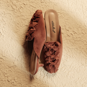 Kirana Slipper Thin Heels 40mm Cinnamon