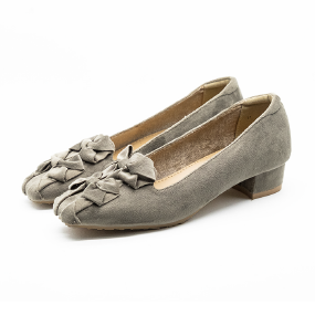 Kirana Block Heels 30mm Square Toe Charcoal